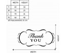 Thank You Quotes Wall Decal Motivational Vinyl Art Stickers